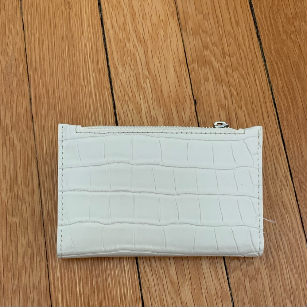 Target white croc embossed wallet